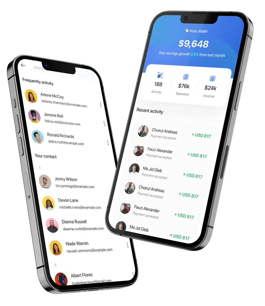 Mobile screen displaying pricing and customer chat conversations for seamless service management.